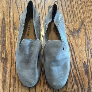 Lucky Brand Taupe Slip-Ons